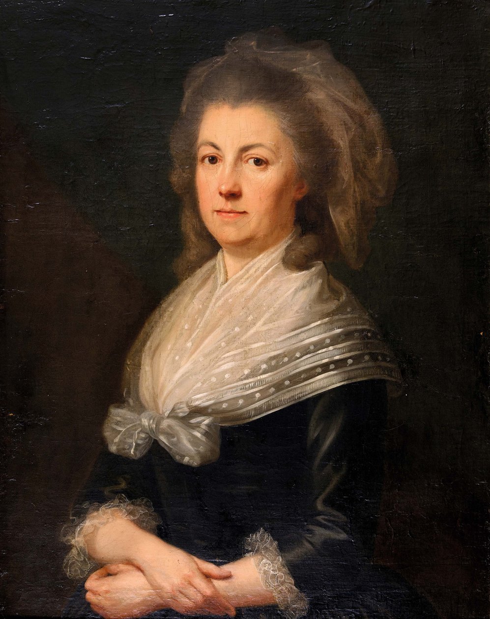Portret van Francisca Catharina von Steiger door August Friedrich Oelenhainz