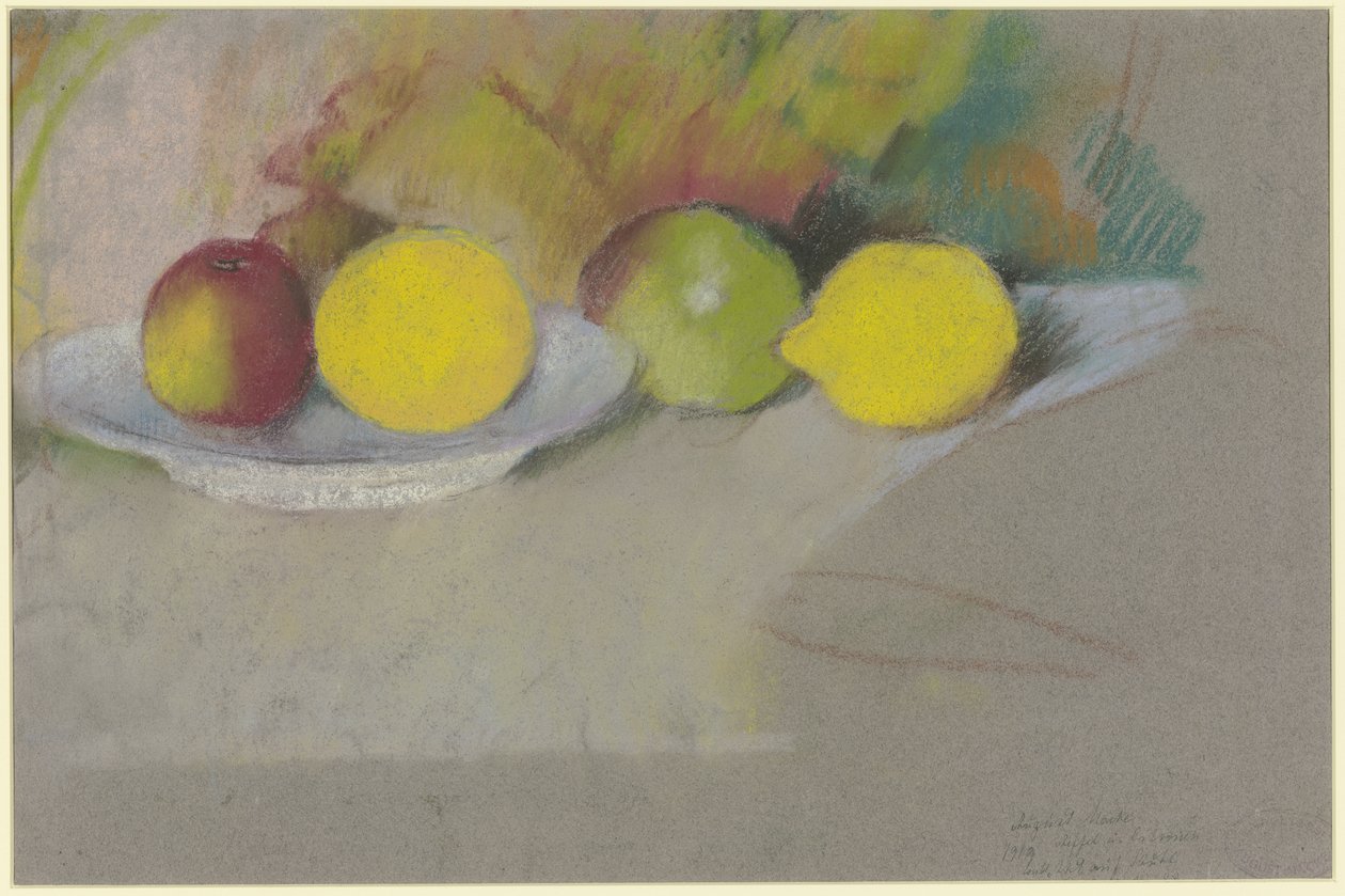 Appels en citroenen door August Macke