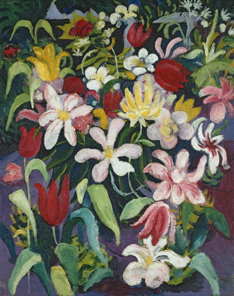 Bloementapijt door August Macke