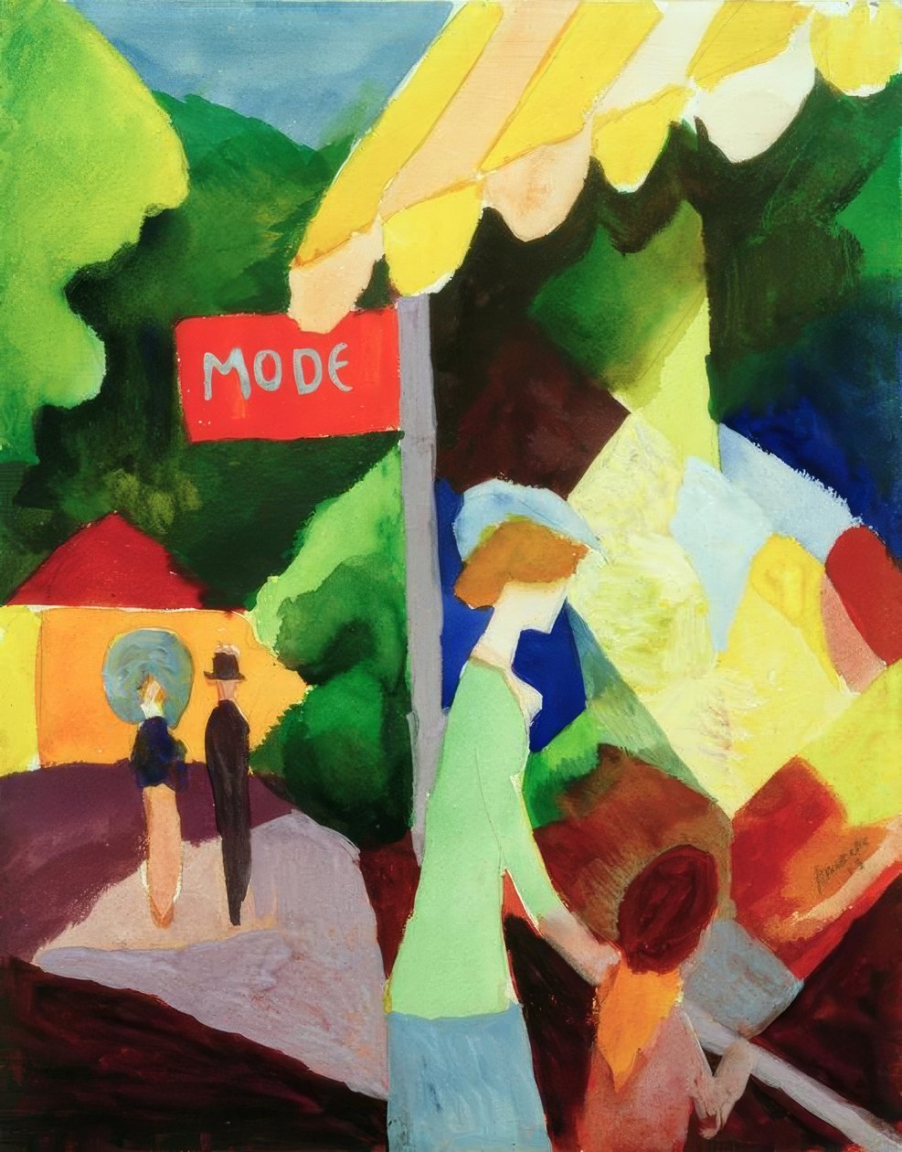 Etalage door August Macke