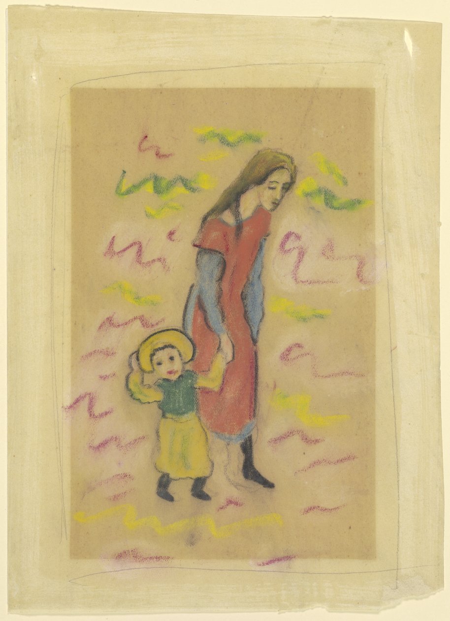 Zwei Kinder door August Macke