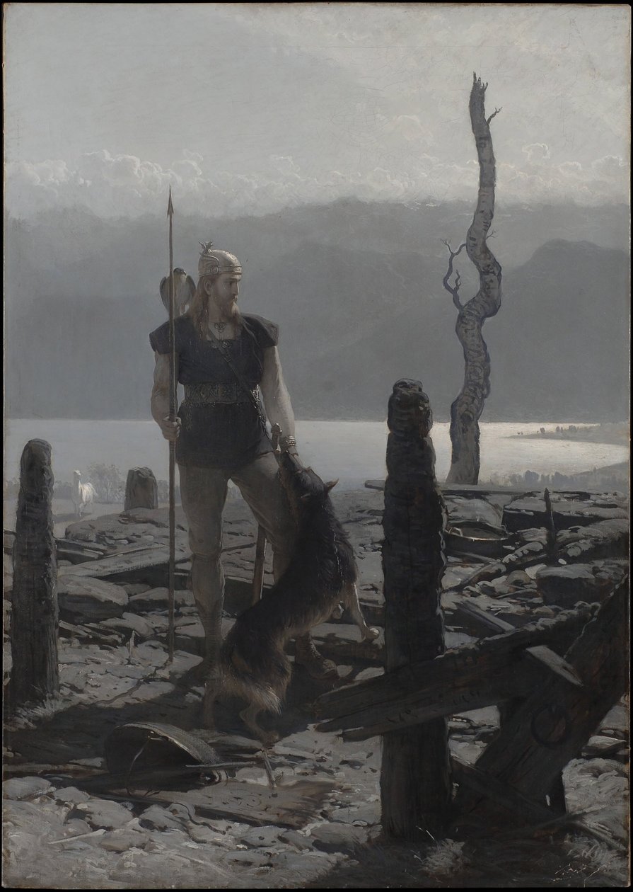 De terugkeer van Frithiof (uit de Saga van Frithiof) door August Malmström