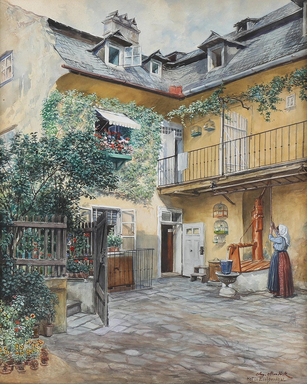 August Mandlick Hof in Lichtenthal door August Mandlick