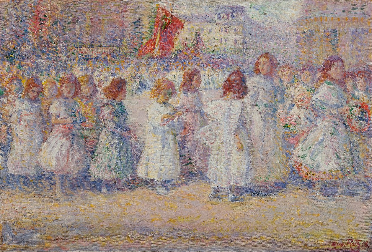 Corpus Christi processie door August Roth