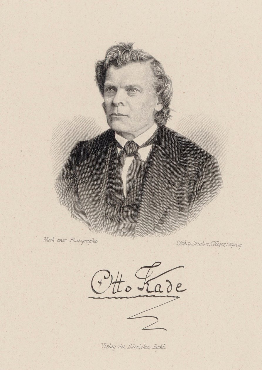 Portret van de componist Otto Kade door August Weger