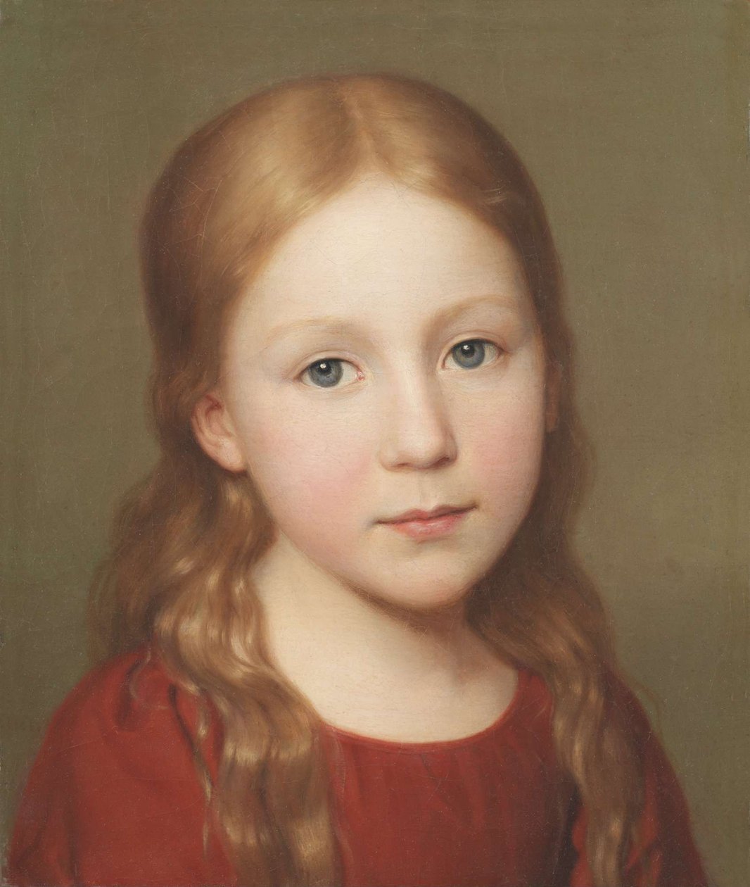 Portret van Caroline von der Embde door August von der Embde