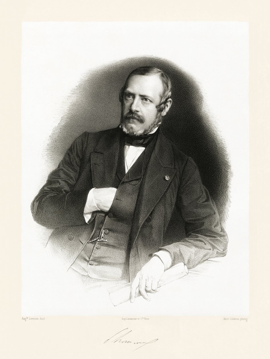 Édouard Antoine de Thouvenel, 1865-66 door Auguste Charles Lemoine