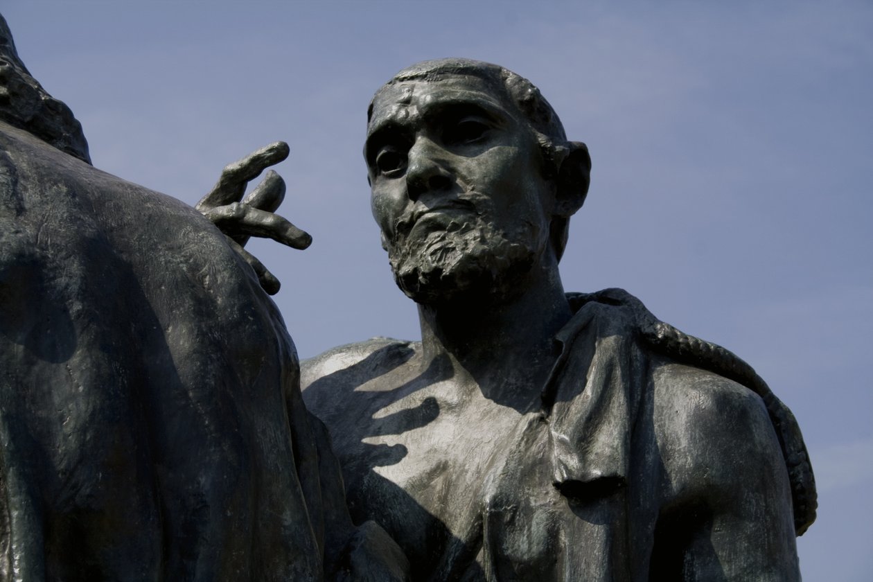 Detail van De Burgers van Calais, voltooid 1889 door Auguste Rodin