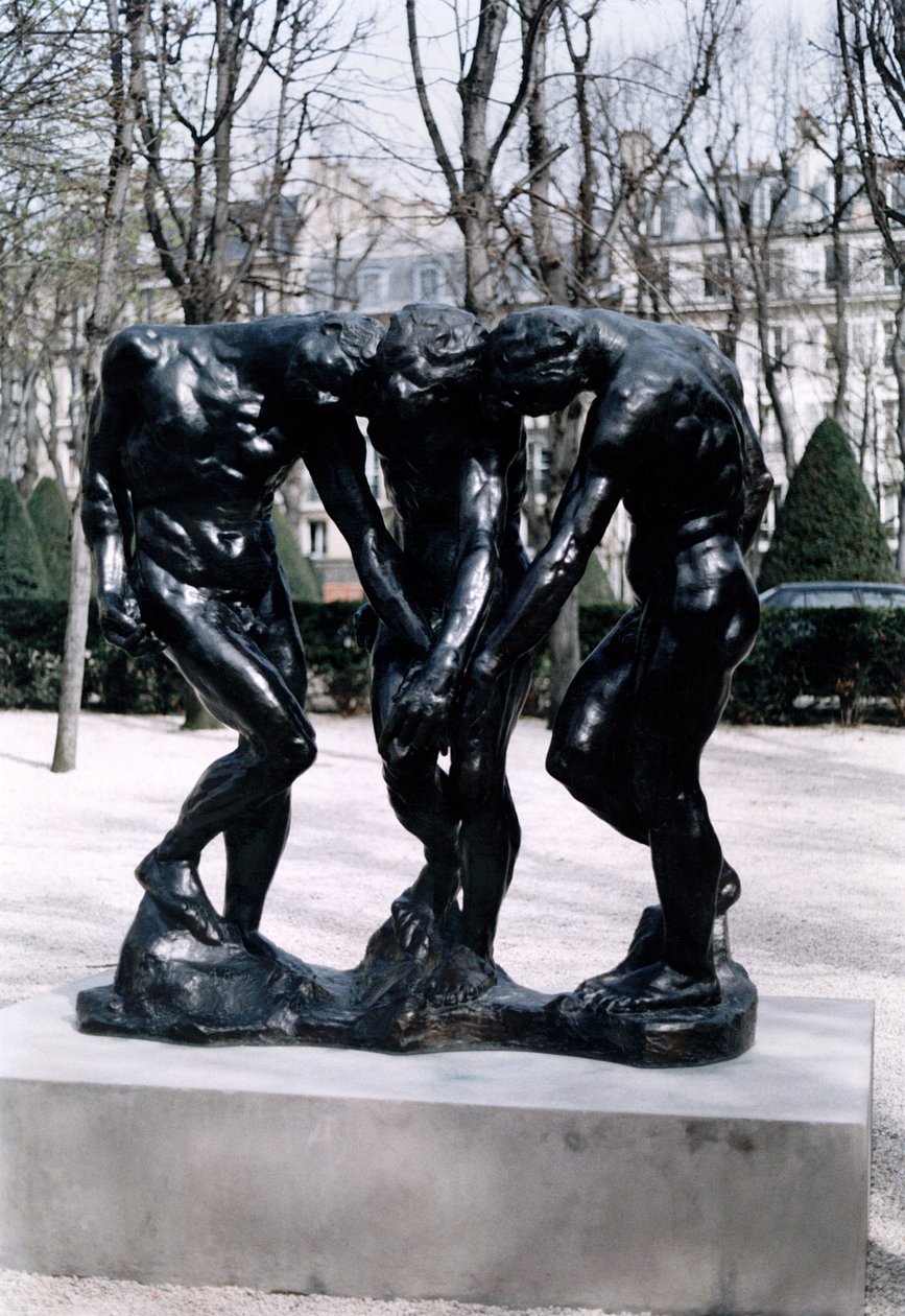 De drie schaduwen (1881) (brons) door Auguste Rodin