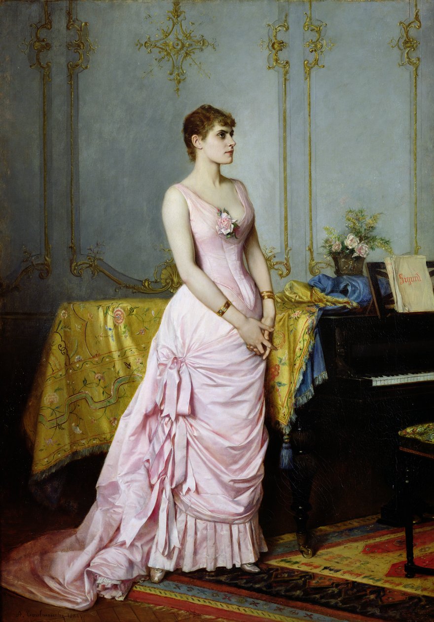 Portret van Rose Caron (1857-1930) 1886 door Auguste Toulmouche