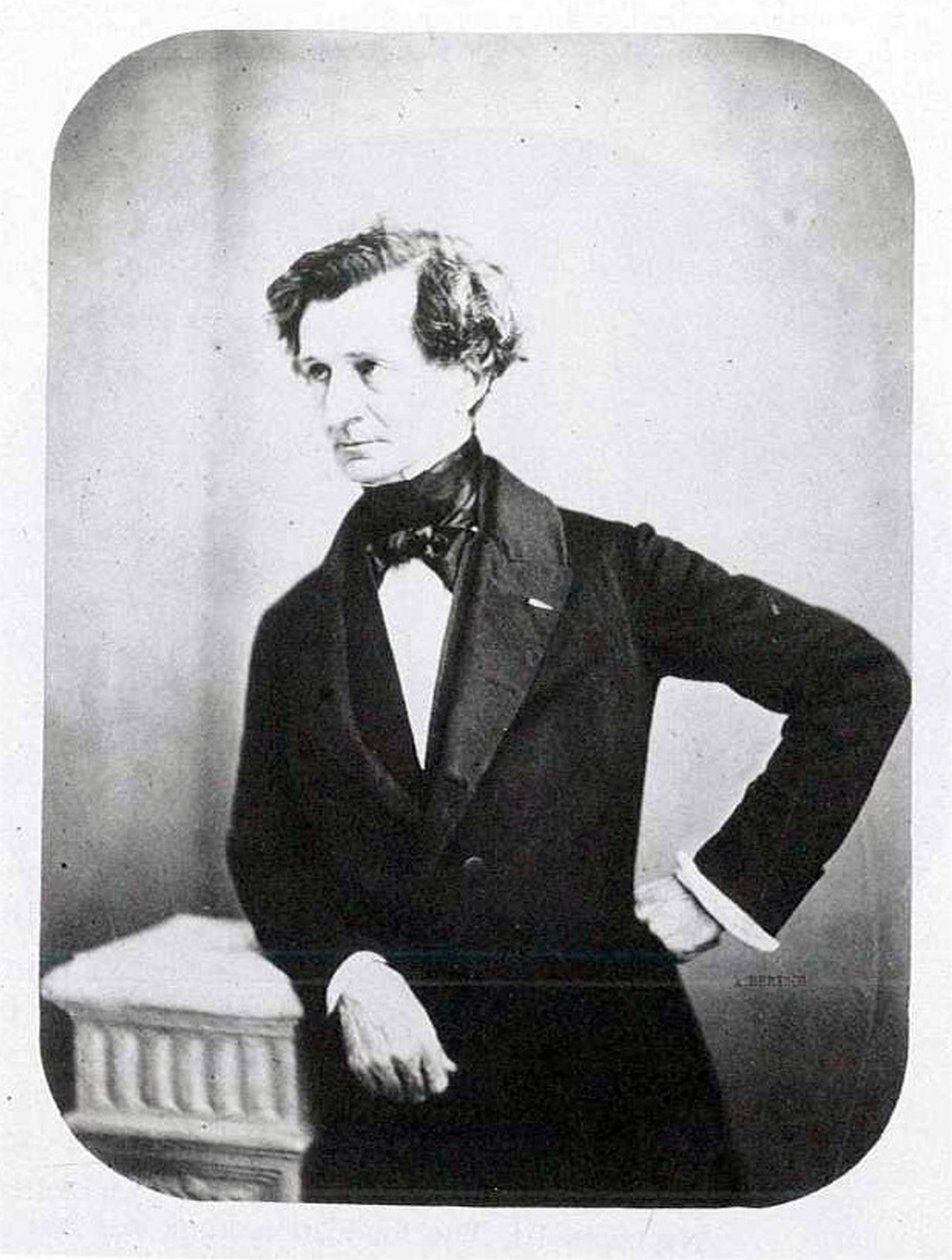 Portret van Hector Berlioz, ca. 1850s door Auguste Adolphe Bertsch