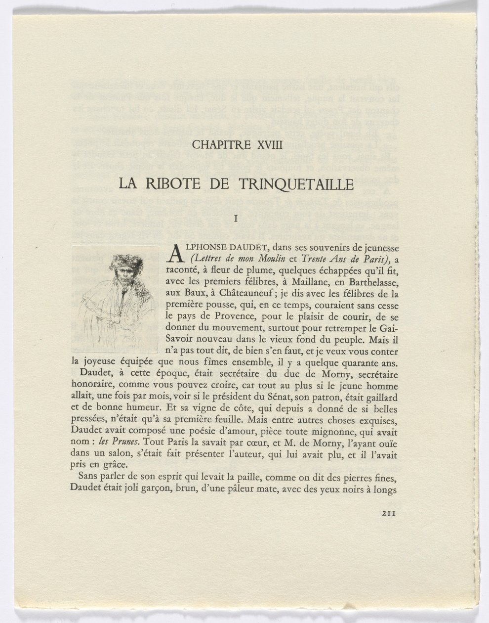Frédéric Mistral: Mémoires et Recits van Frédéric Mistral: man (pagina 211) door Auguste Brouet