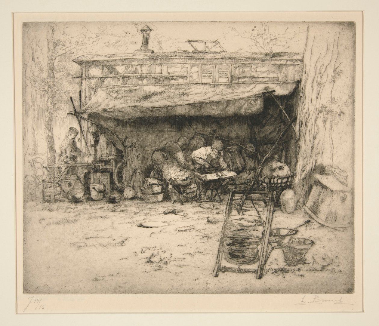 De scharensliep door Auguste Brouet