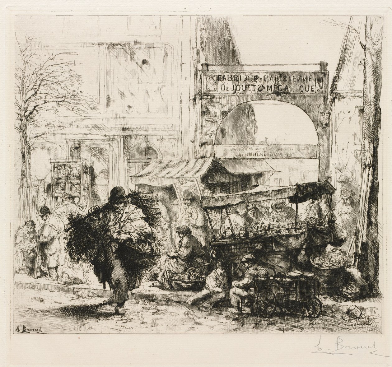 Een Ochtend op de Avenue de Clichy door Auguste Brouet