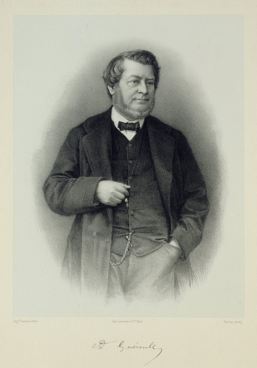 Portret van Adolphe Guéroult 1810-1872 door Auguste Lemoine
