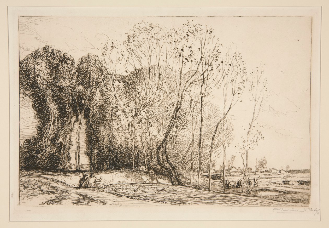 Belle matin?e d door Auguste Lepere