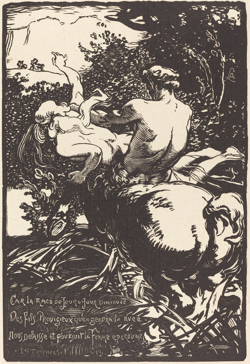 Centaur door Auguste Lepere