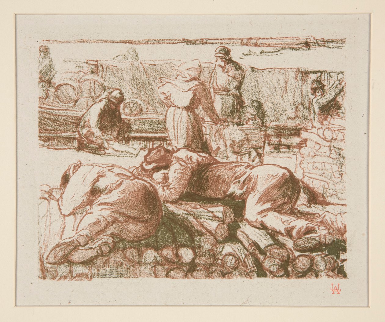 Arbeiders door Auguste Lepere