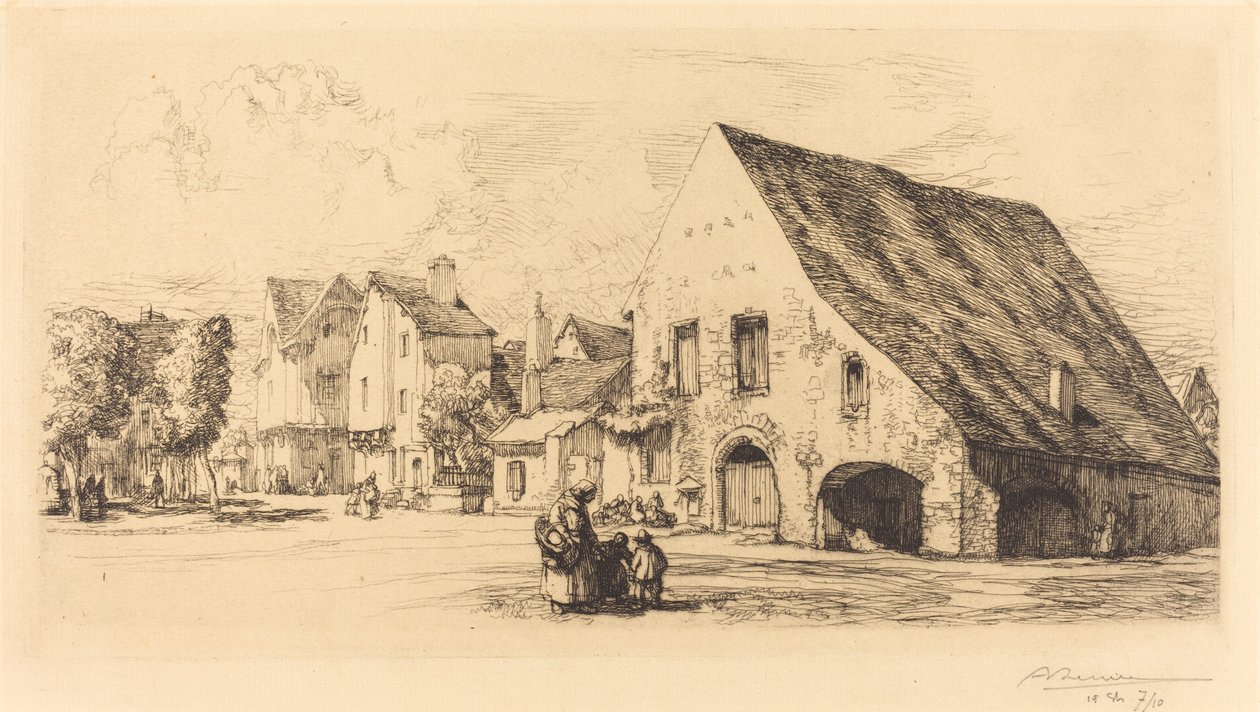 Provins (Seine et Marne) door Auguste Lepere