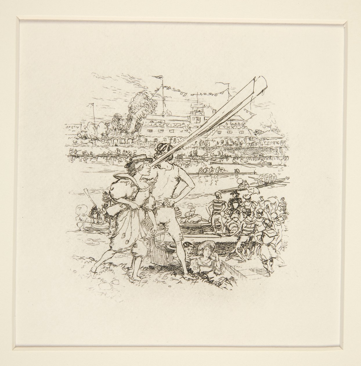 Riverside Feest door Auguste Lepere