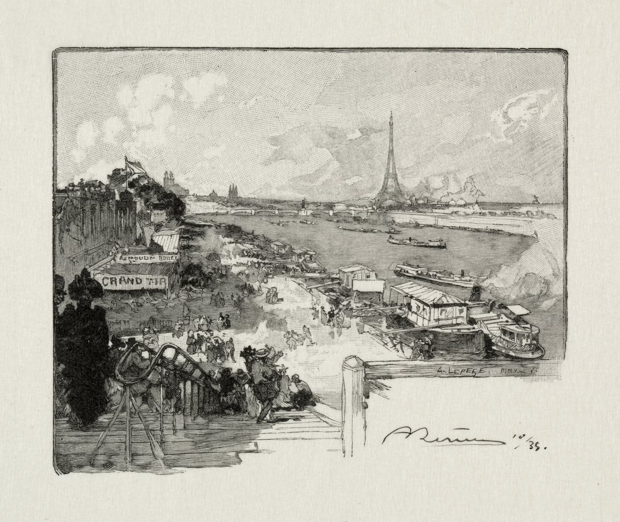 Het Point-du-Jour door Auguste Louis Lepère