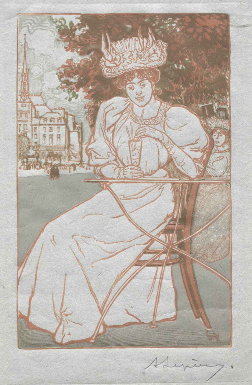 Parijs Almanak, 1897: Zomer door Auguste Louis Lepère