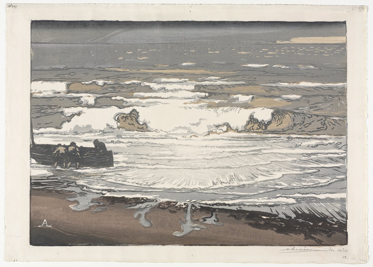 De Brekende Golven, Getij van september 1901 door Auguste Louis Lepère