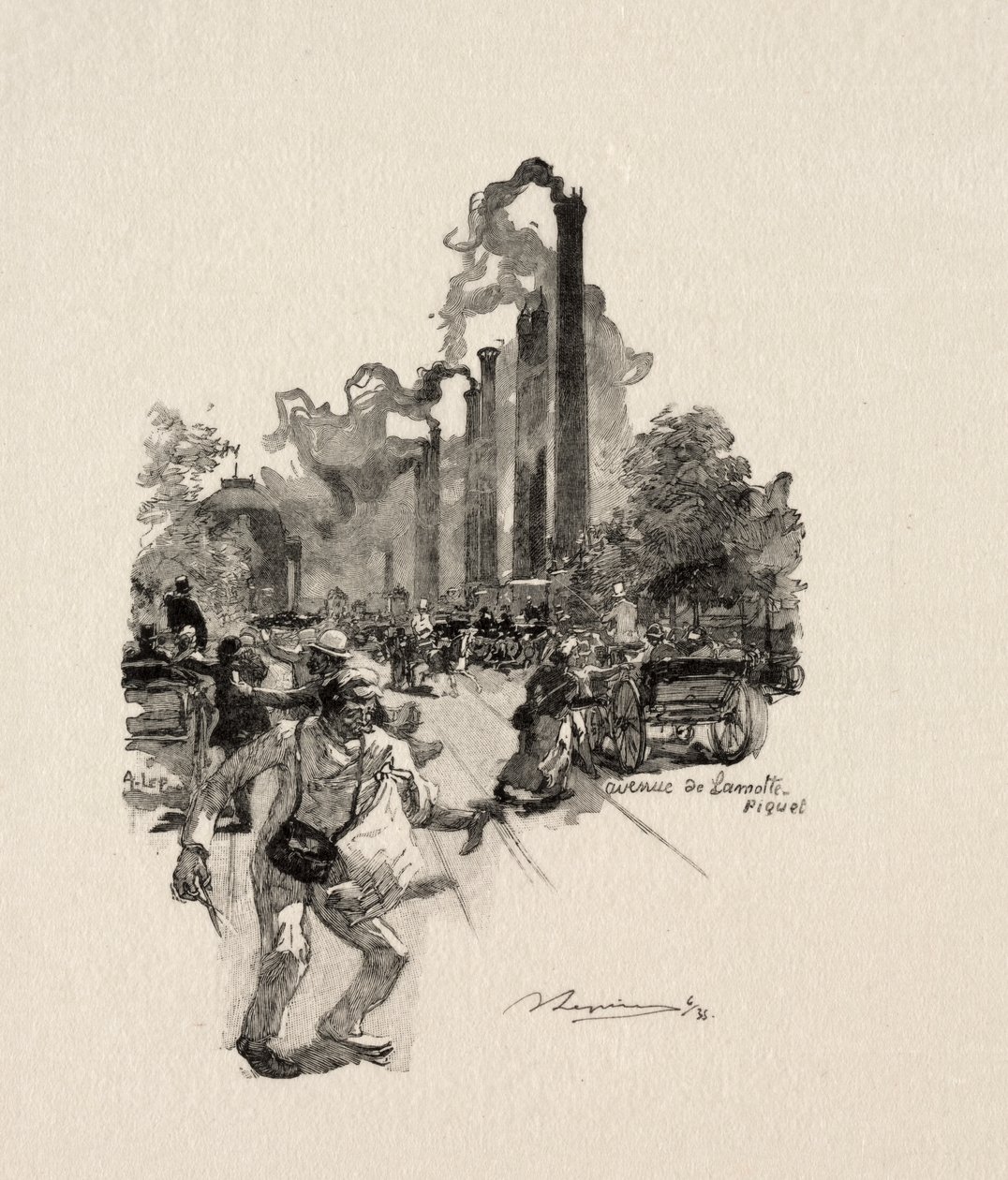 Avenue Lamotte-Piquet door Auguste Louis Lepère