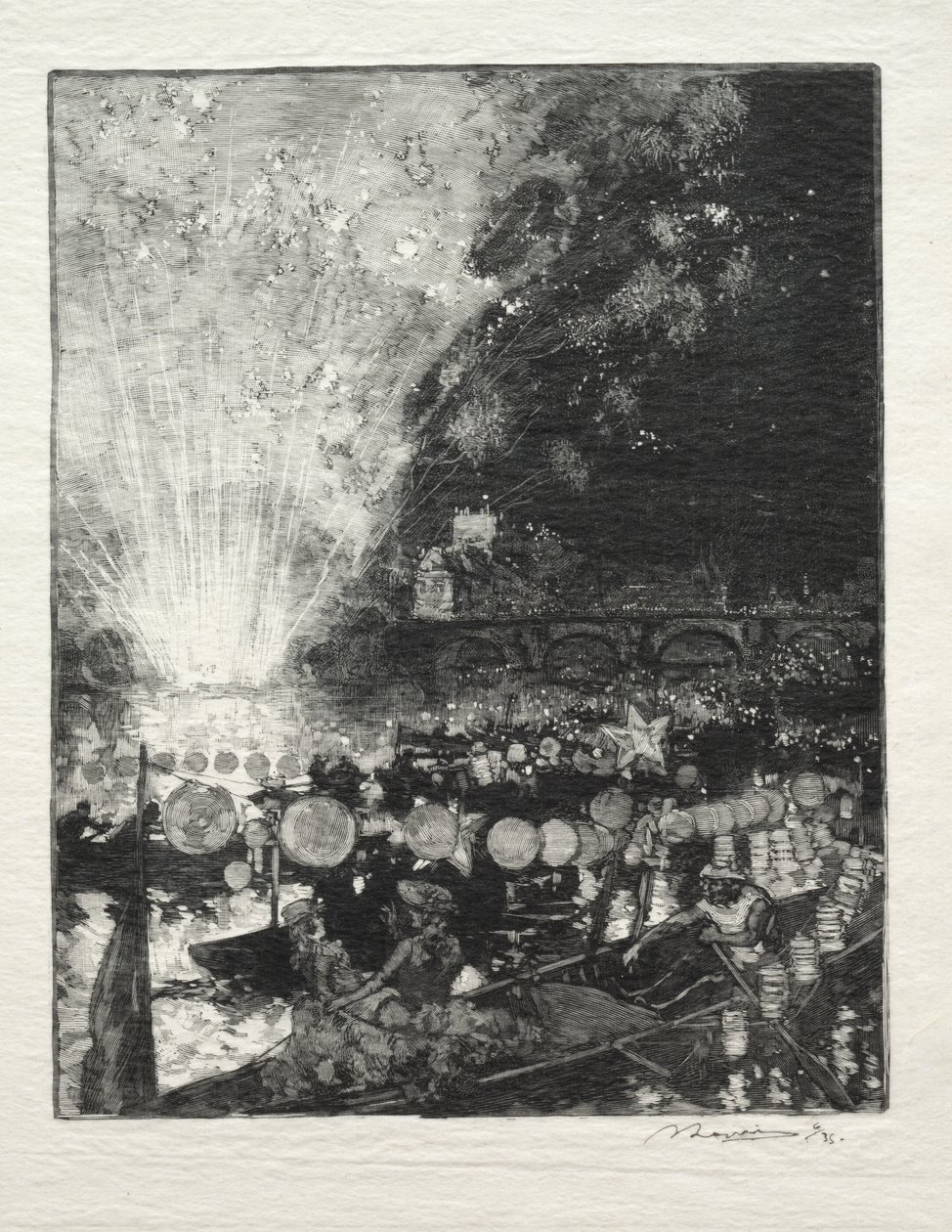 Venetiaans Feest door Auguste Louis Lepère