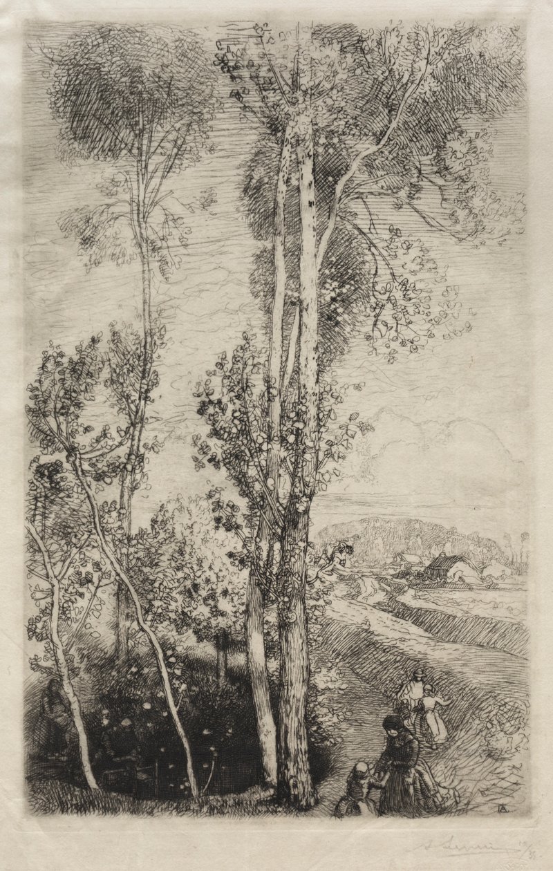 La Petite Mare, 1908 door Auguste Louis Lepère