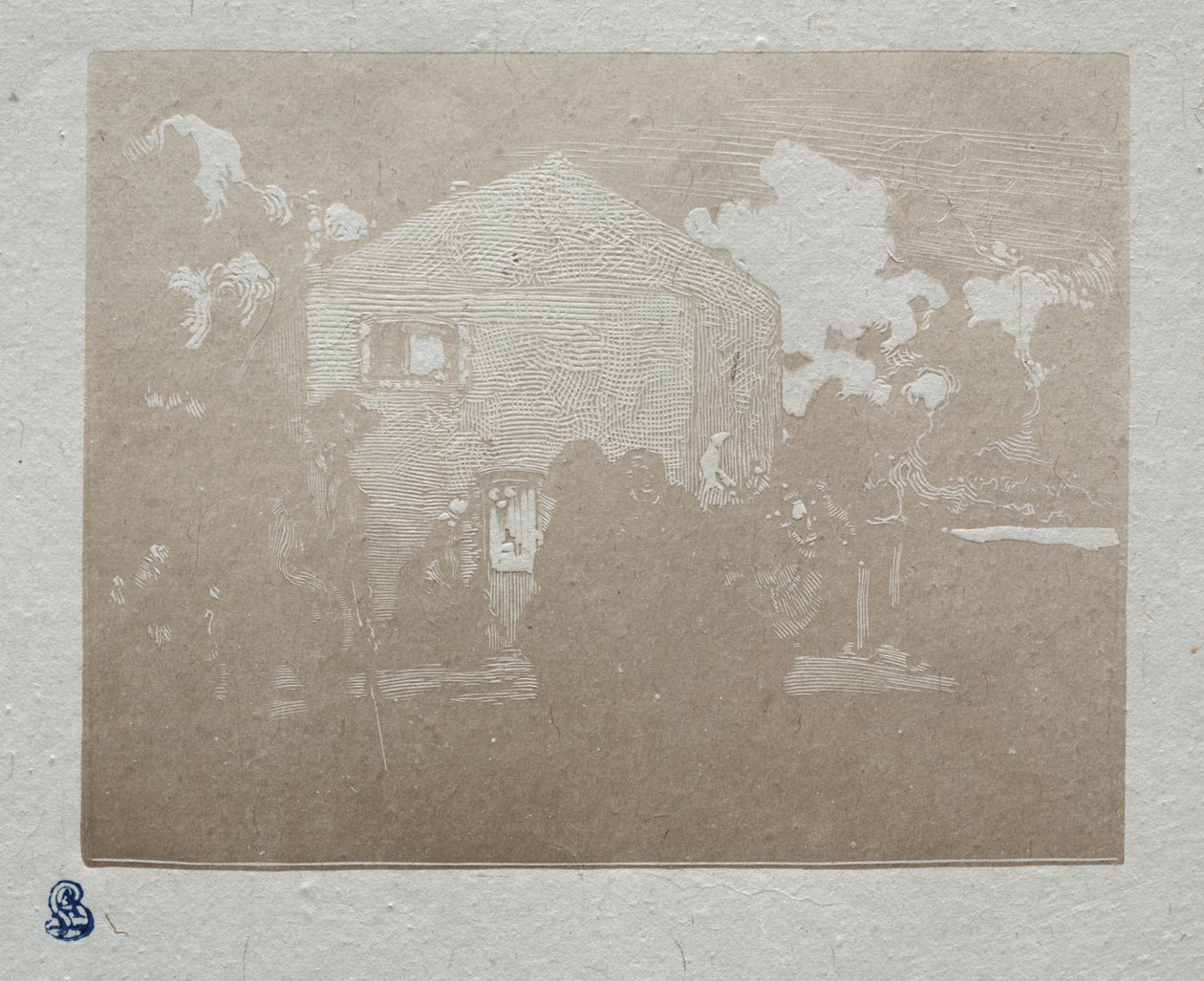 De Bedelaars bij het Laatste Huis door Auguste Louis Lepère