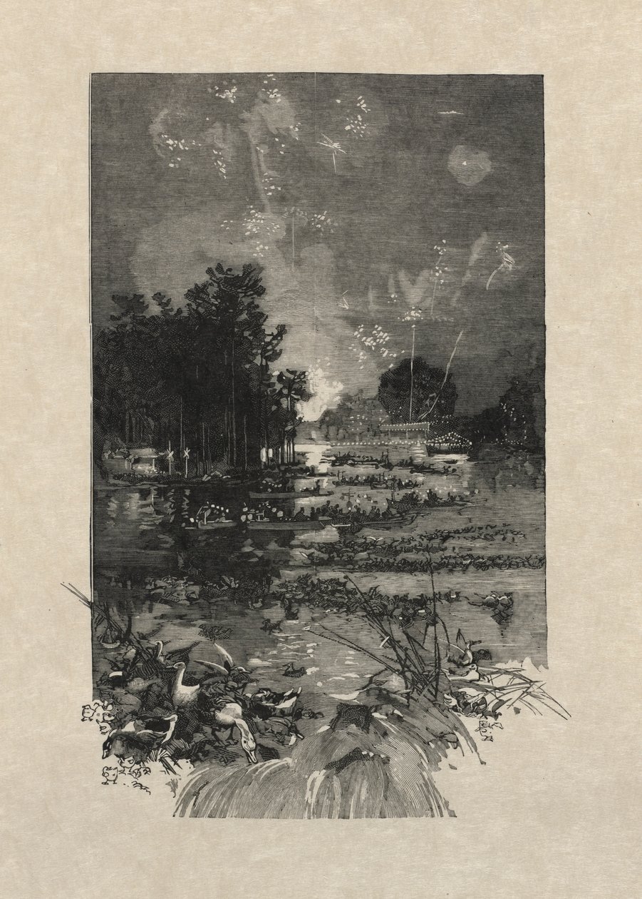 Het Festival voor de slachtoffers van plicht, 1884 door Auguste Louis Lepère