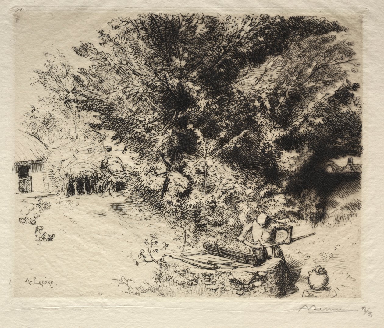 De put, 1911 door Auguste Louis Lepère
