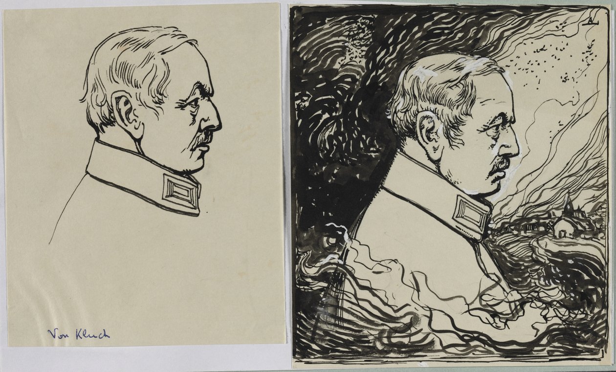 Von Kluck, 1914 door Auguste Louis Lepère