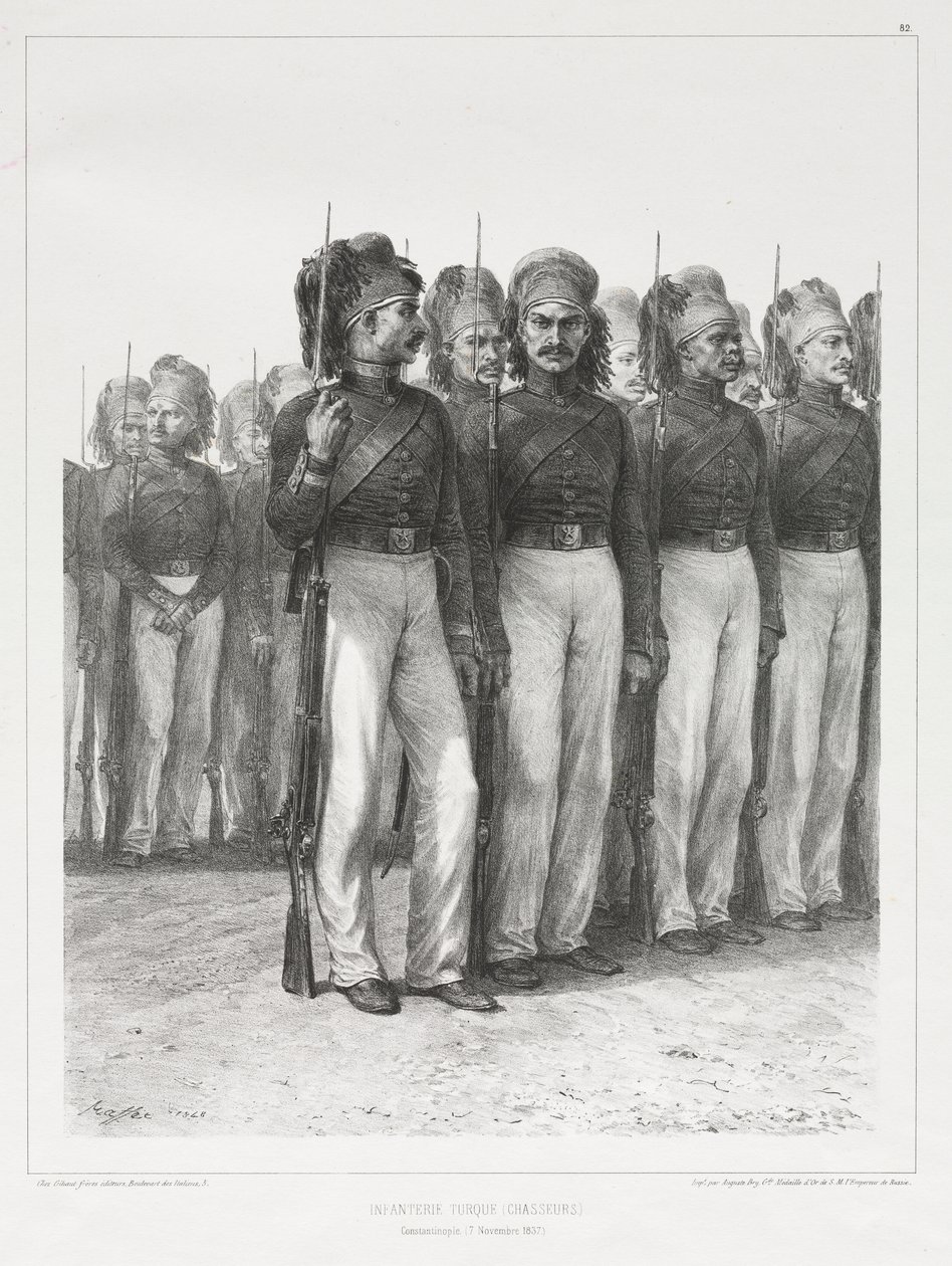 Turkse Infanterie, Jagers door Auguste Raffet