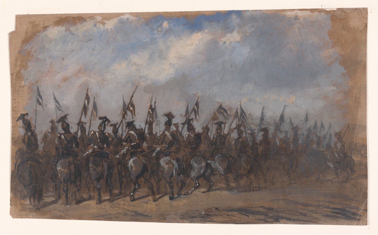 Lansiereskadron door Auguste Raffet