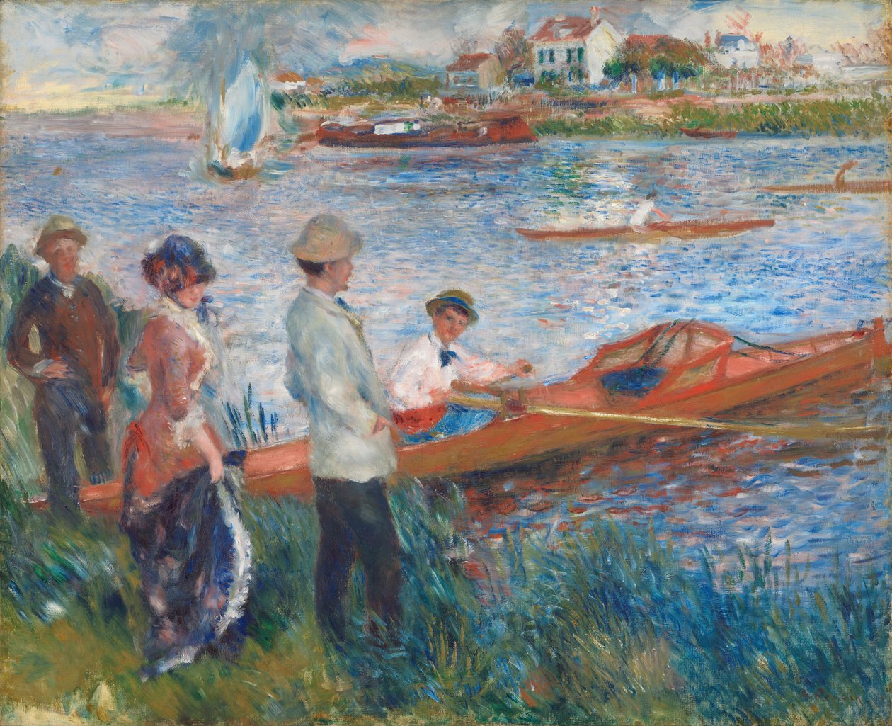 Roeiers bij Chatou door Auguste Renoir