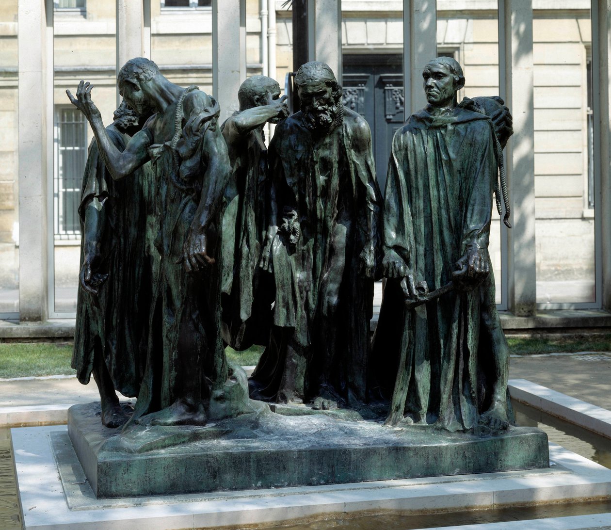 Het monument van de burgers van Calais door Auguste Rodin