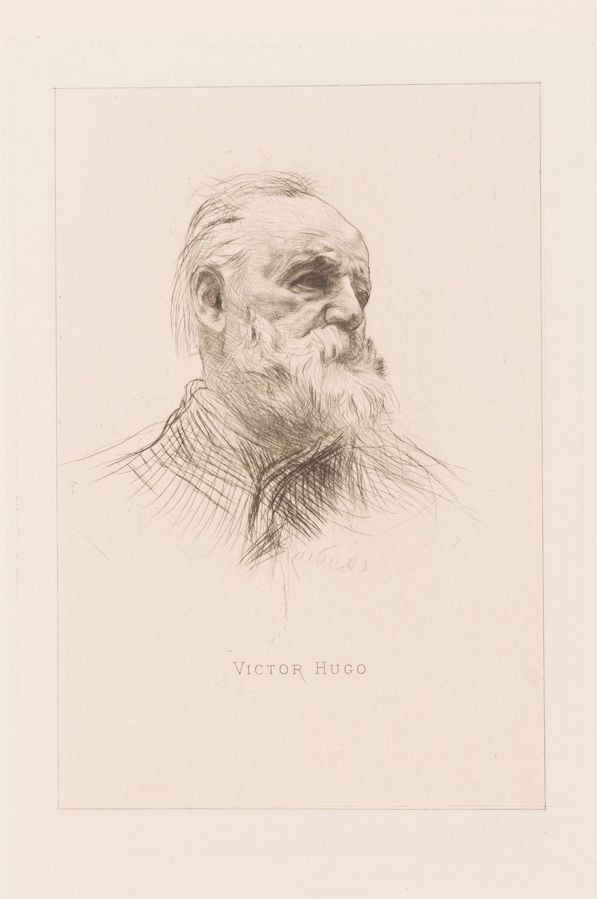 Portret van Victor Hugo door Auguste Rodin