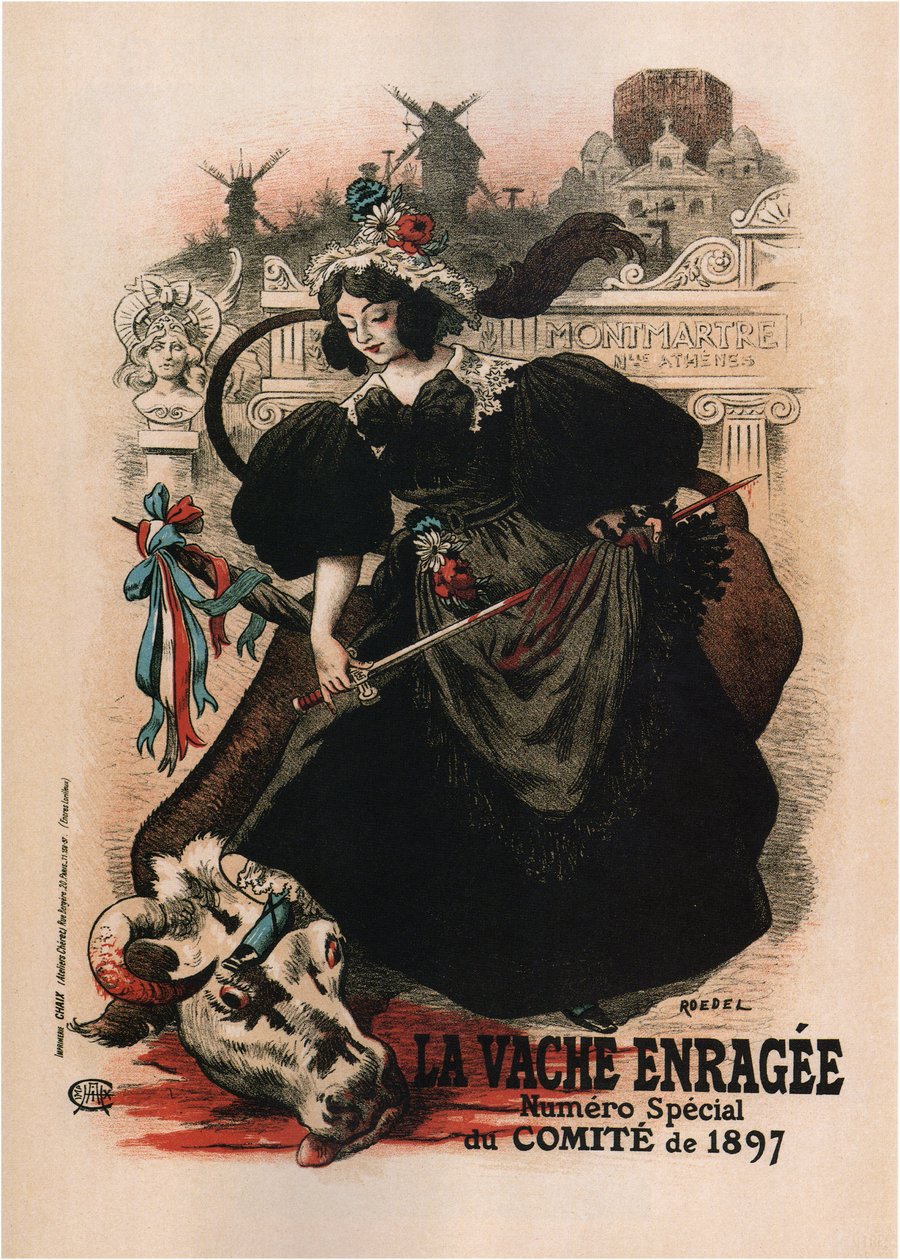 La Vache Enragee door Auguste Roedel
