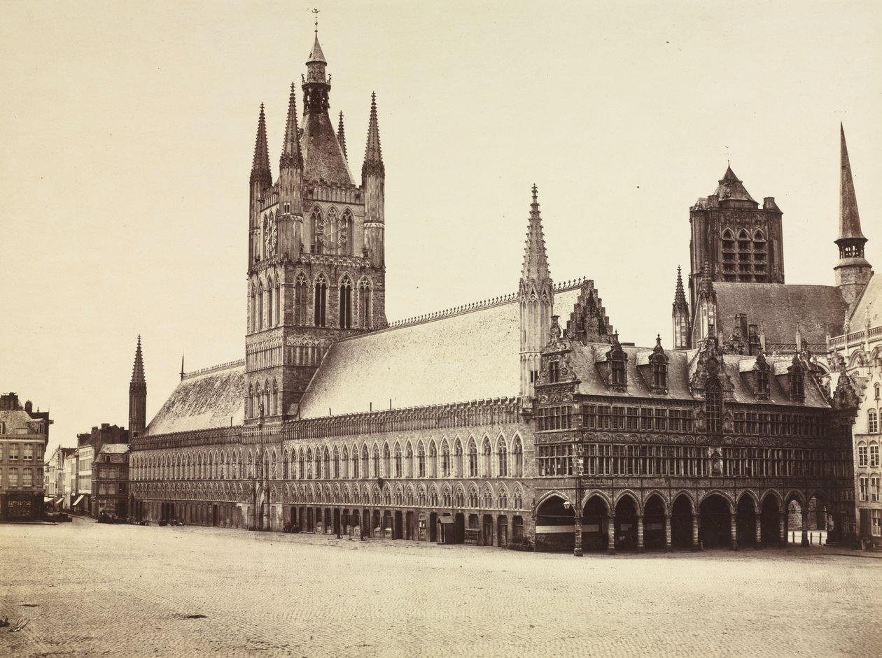 Ieper, België, ca. 1855-1862 door Auguste Rosalie Bisson