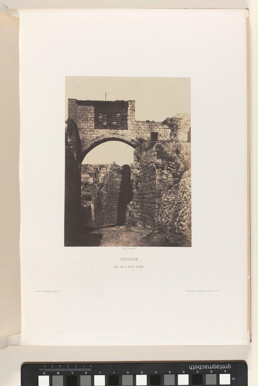 Boog van Ecce Homo, Jeruzalem door Auguste Salzmann