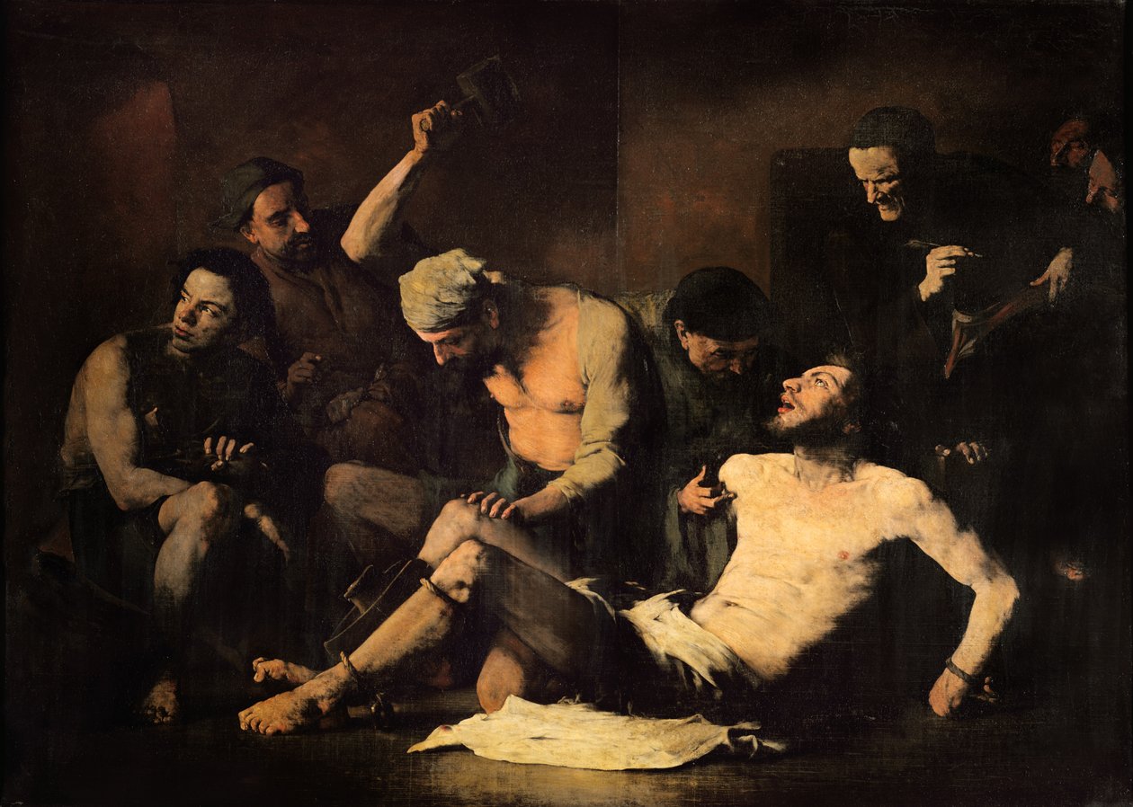 De marteling van Alonso Cano (1601-67) c.1867 door Auguste Theodule Ribot