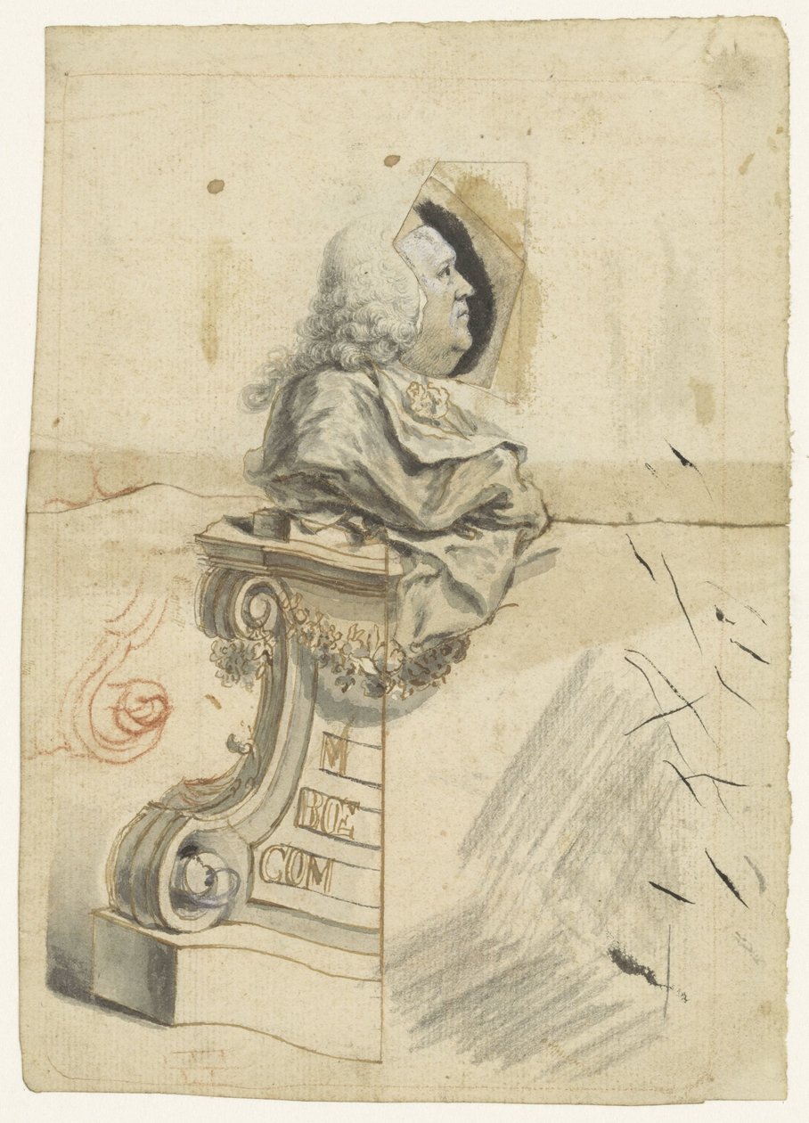 Portret van Gerard van Swieten door Augustin Cipps
