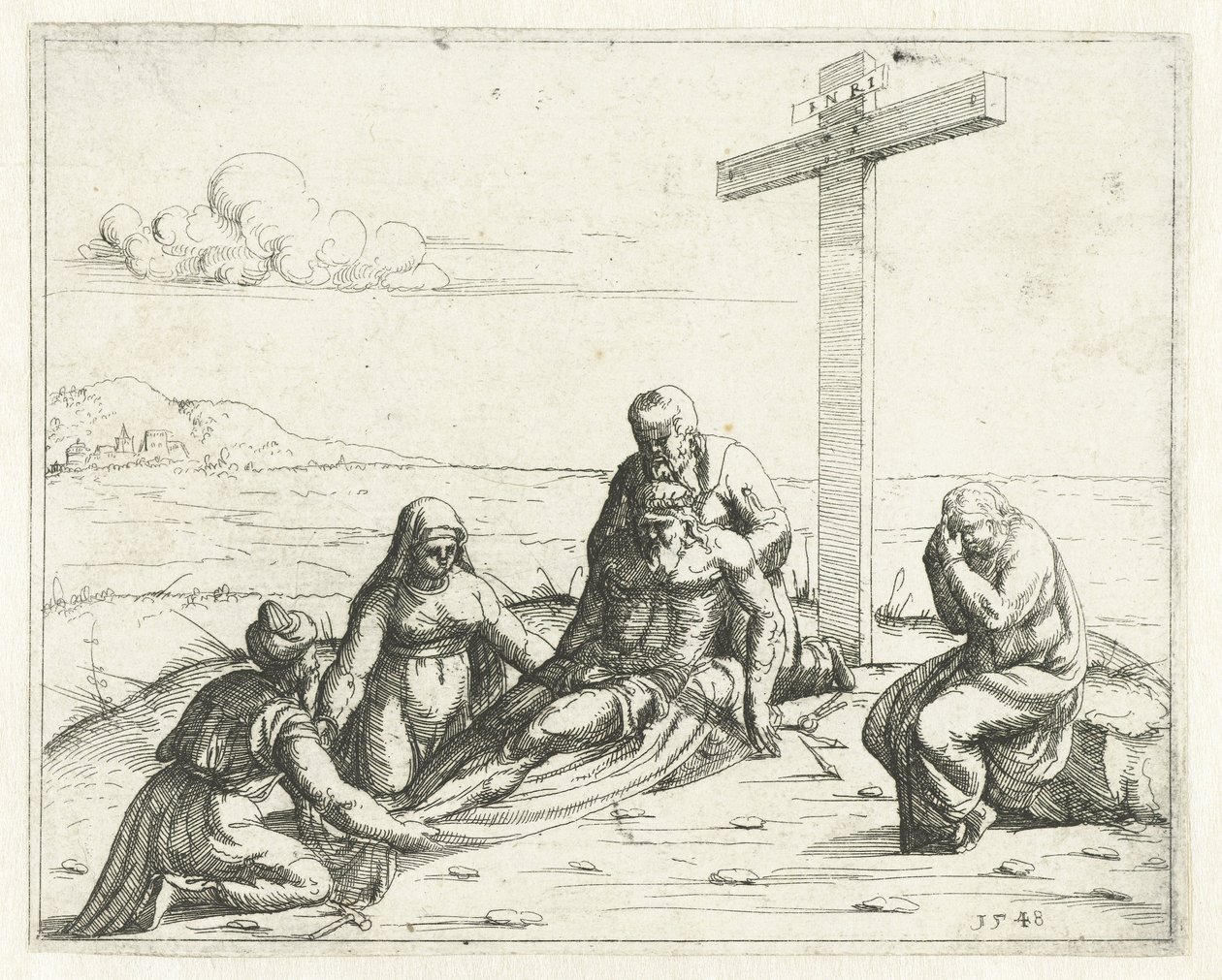 Bewening van Christus door Augustin Hirschvogel