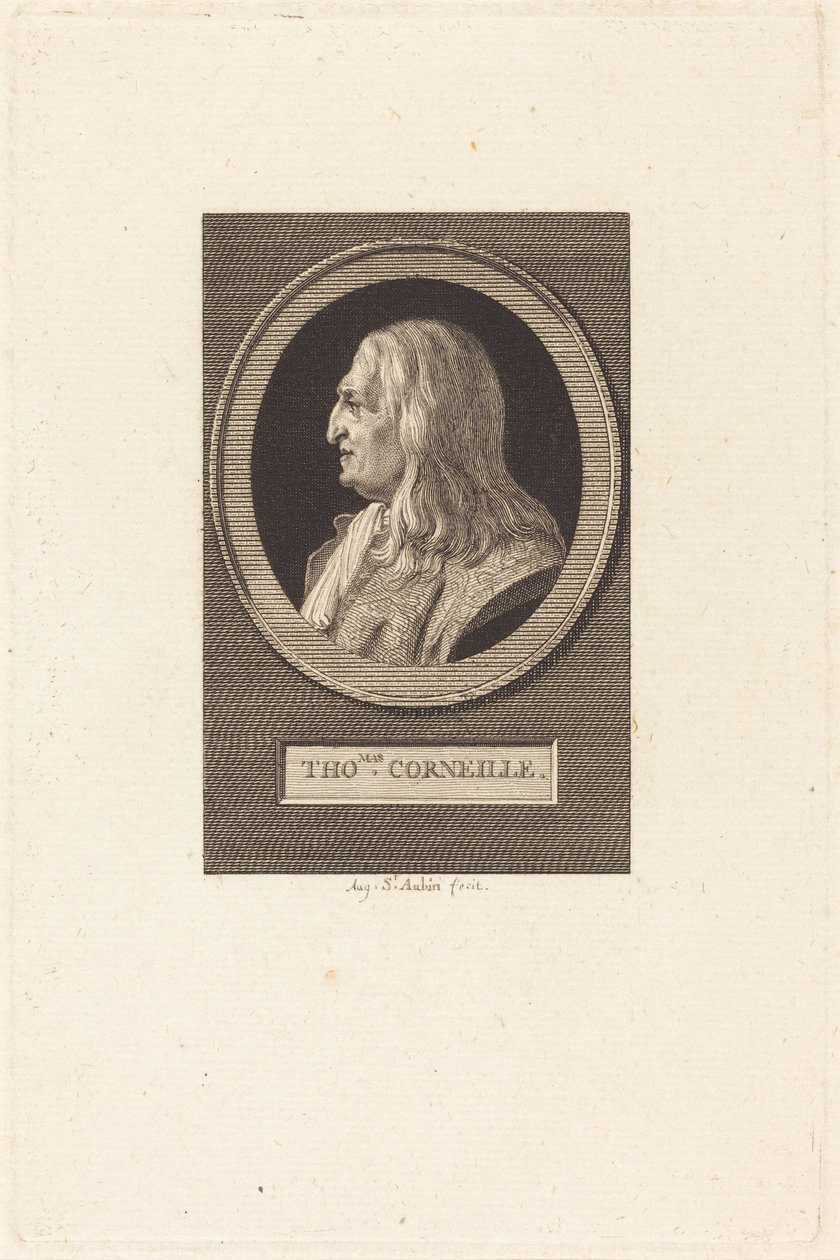 Thomas Corneille door Augustin de Saint-Aubin