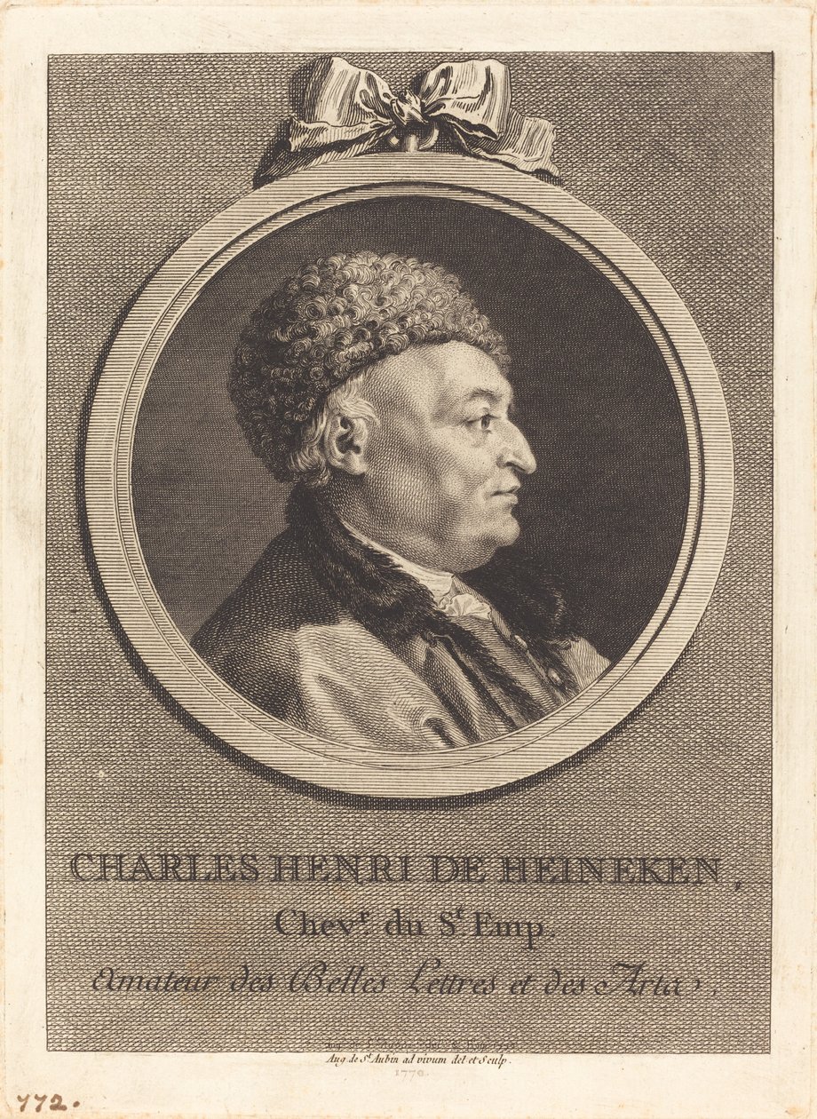Charles Henri de Heineken door Augustin de Saint Aubin