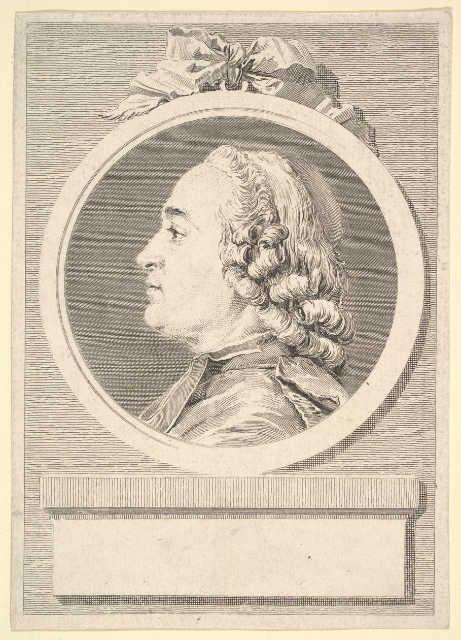 Portret van Charles Gauzargues, 1767 door Augustin de Saint Aubin