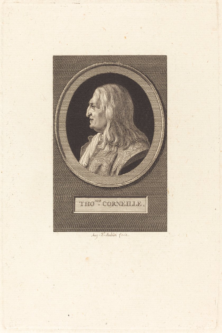 Thomas Corneille door Augustin de Saint Aubin