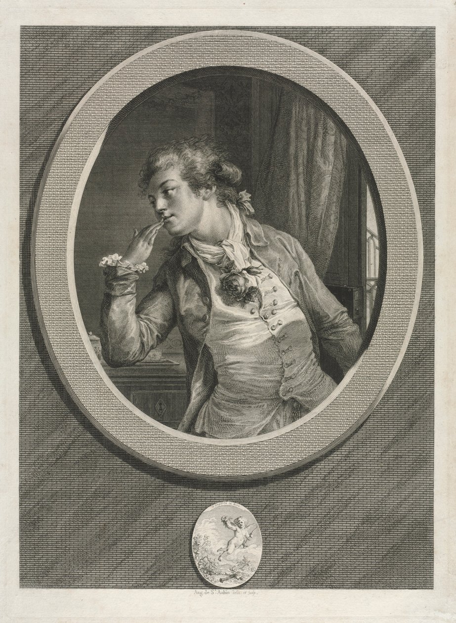 Je kunt op mij rekenen, 1789 door Augustin de Saint Aubin